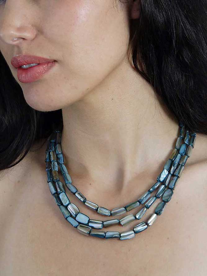 Turquoise Mother of Pearl Necklace