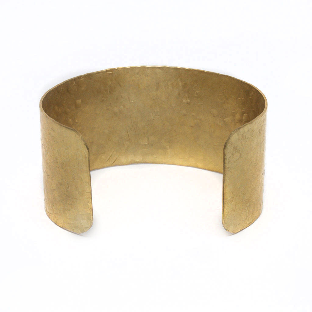 Hammered Brass Cuff Bracelet