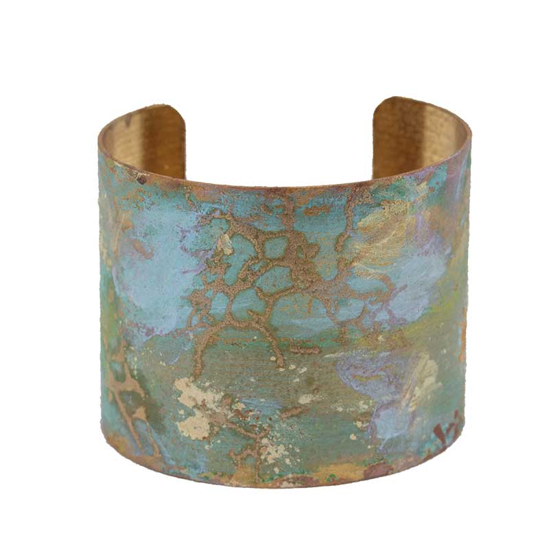 Iridescent Patina Painted Cuff - VI