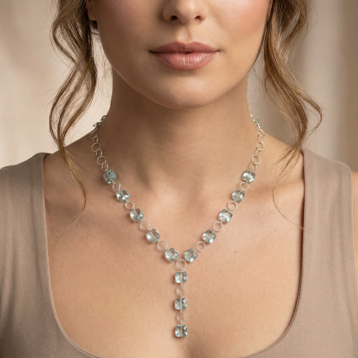 Aqua T Necklace