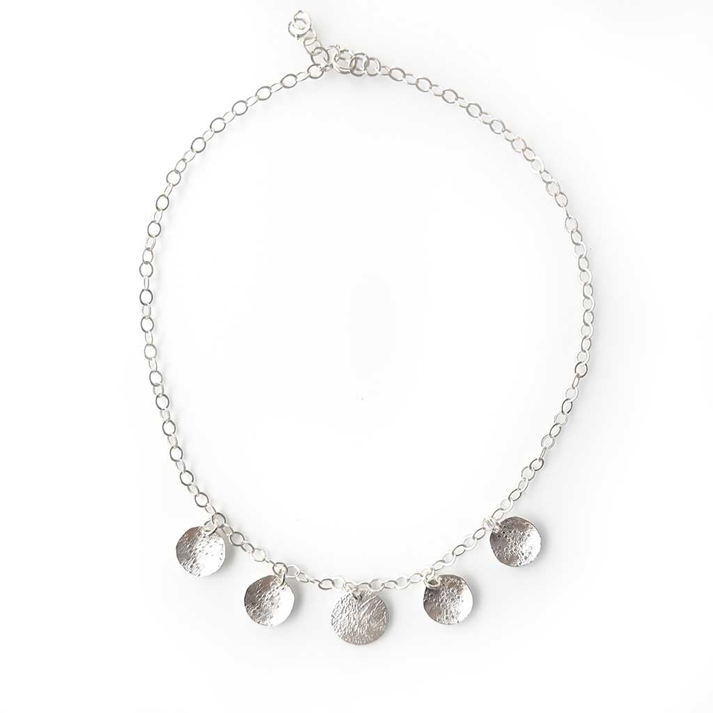 Reticulated Silver Necklace v-10