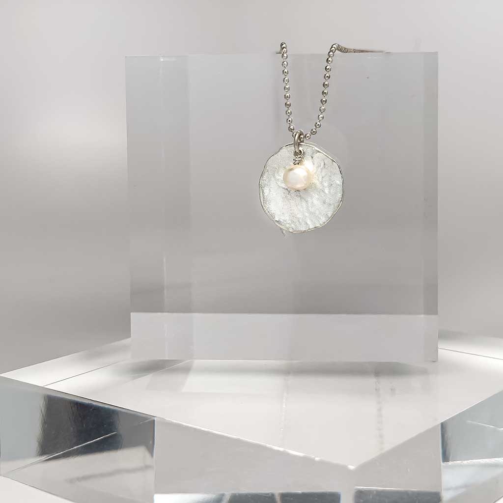 Silver with Pearl Necklace