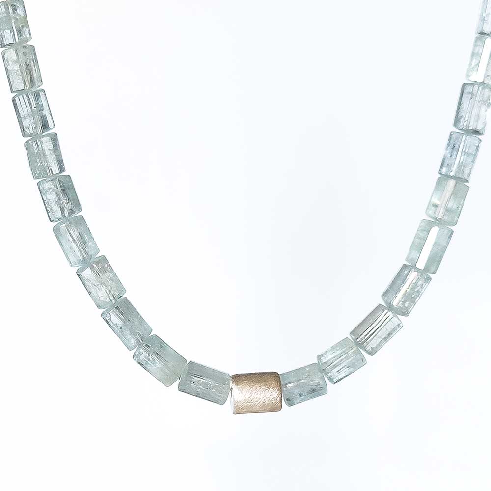 Aquamarine & Sterling Silver Necklace