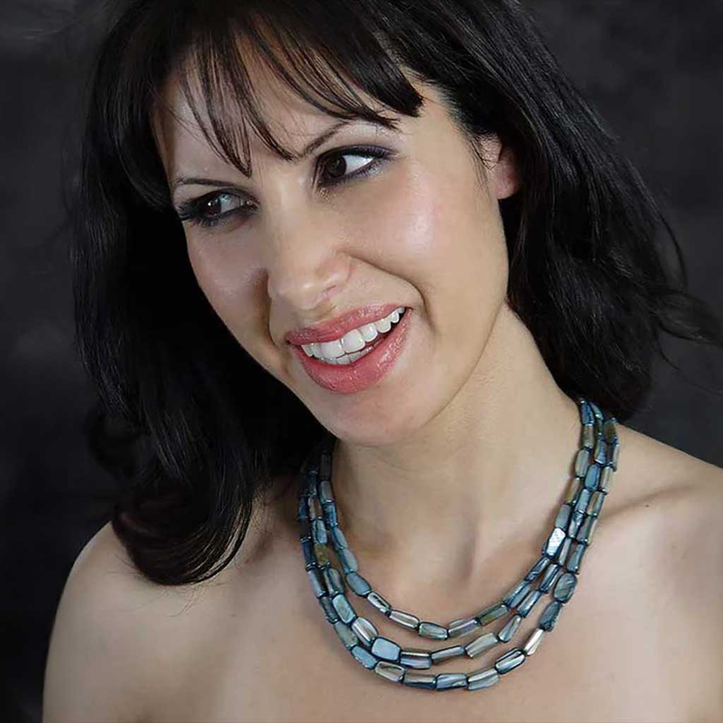 Turquoise Mother of Pearl Necklace