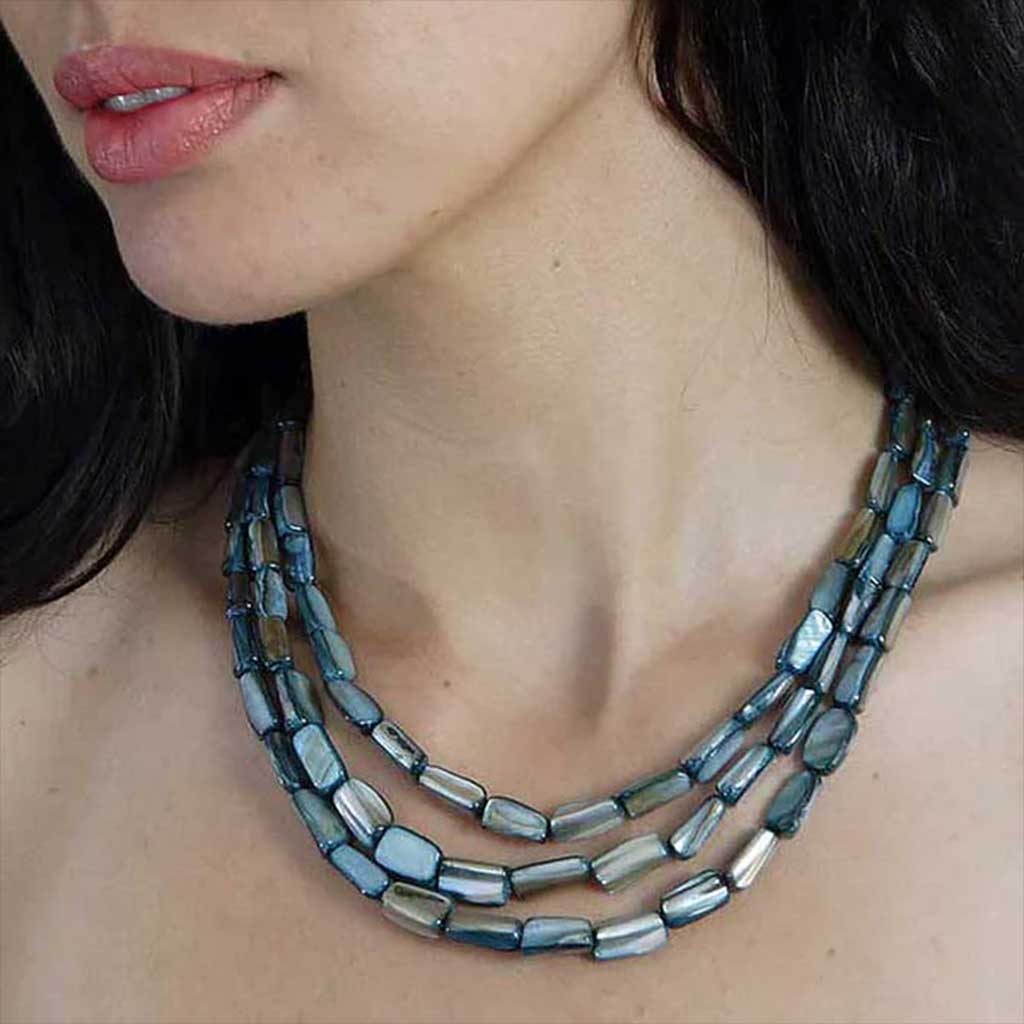 Turquoise Mother of Pearl Necklace