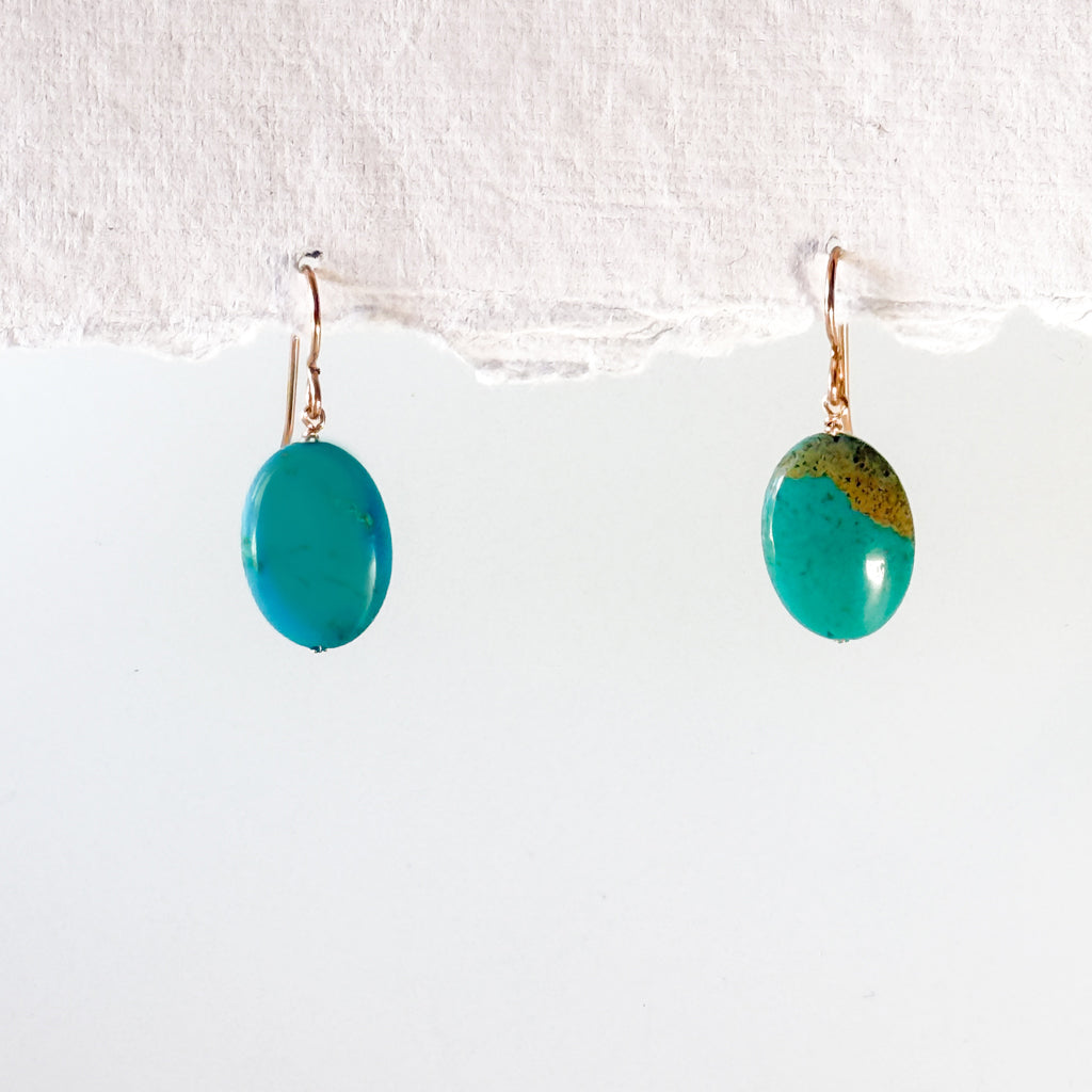 Turquoise Oval Earrings