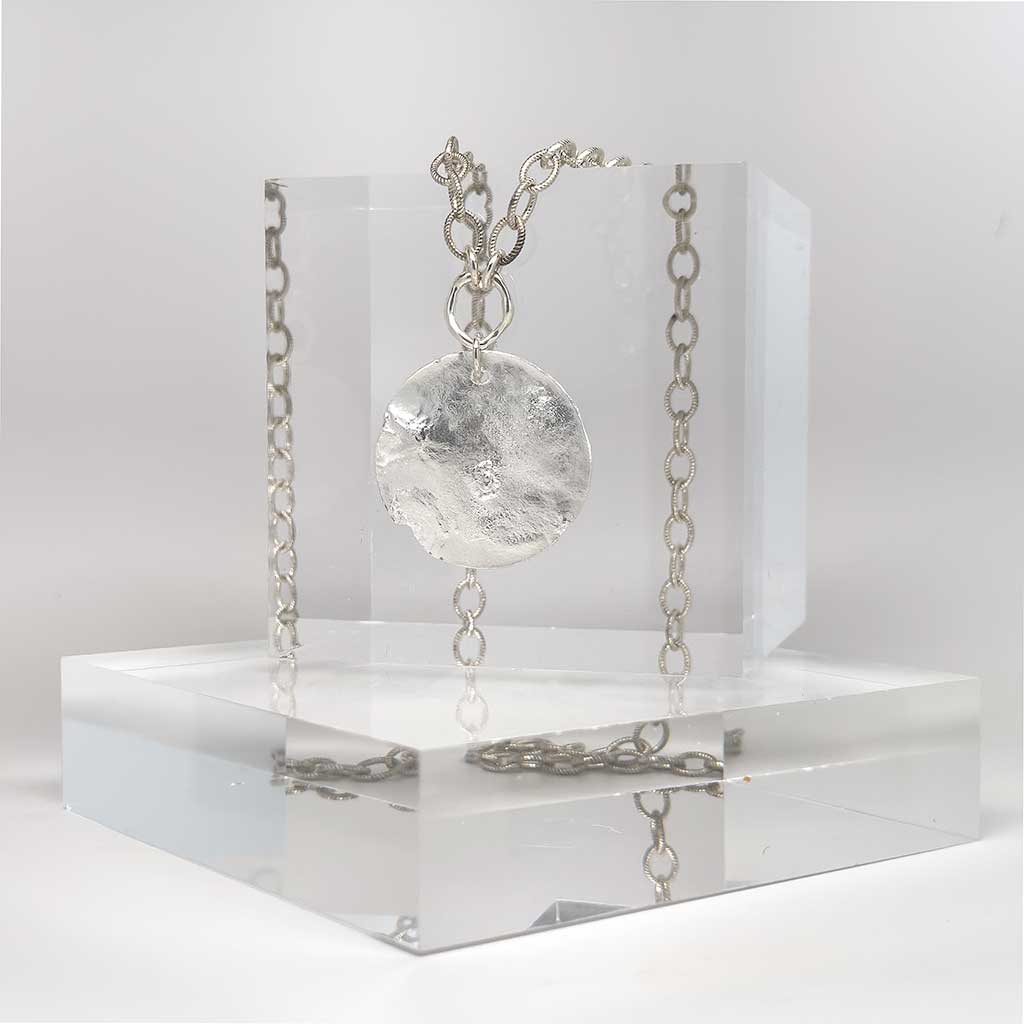 Reticulated Silver Necklace v-01