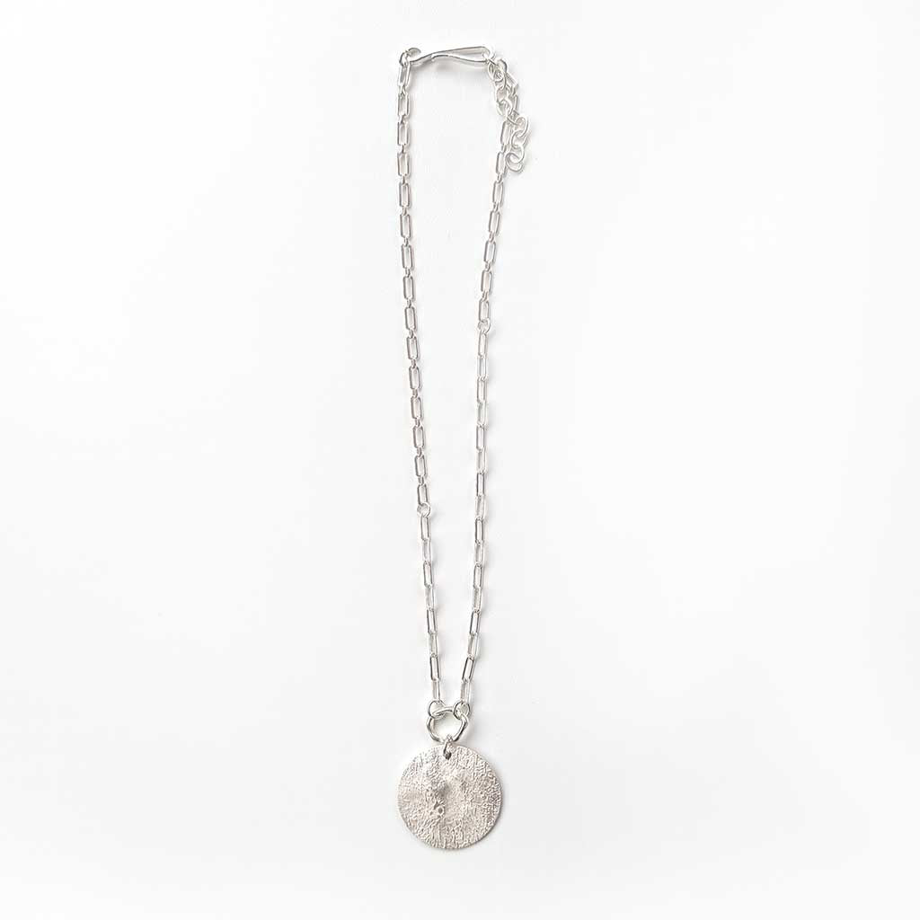 Reticulated Silver Necklace v-02