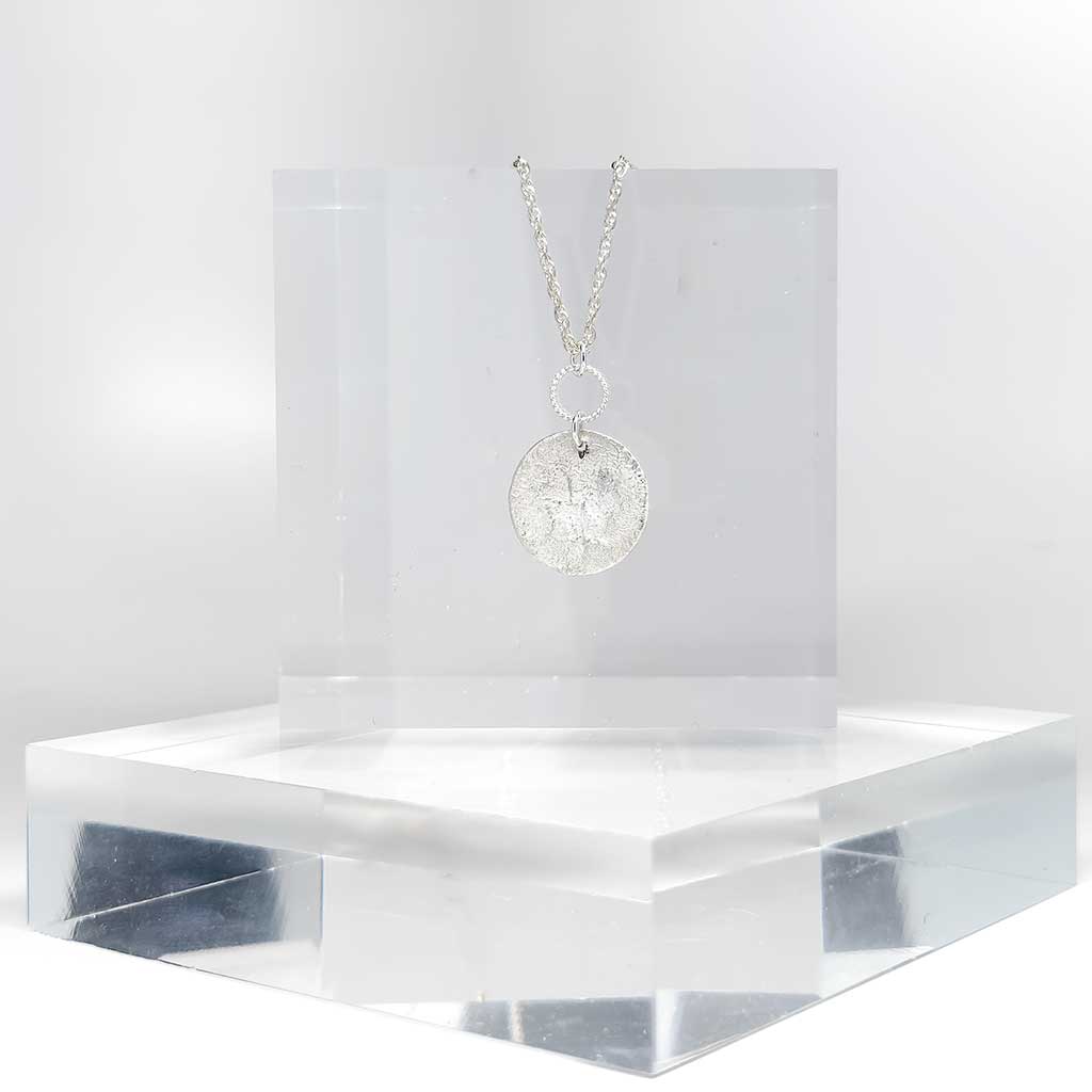Reticulated Silver Necklace v-09