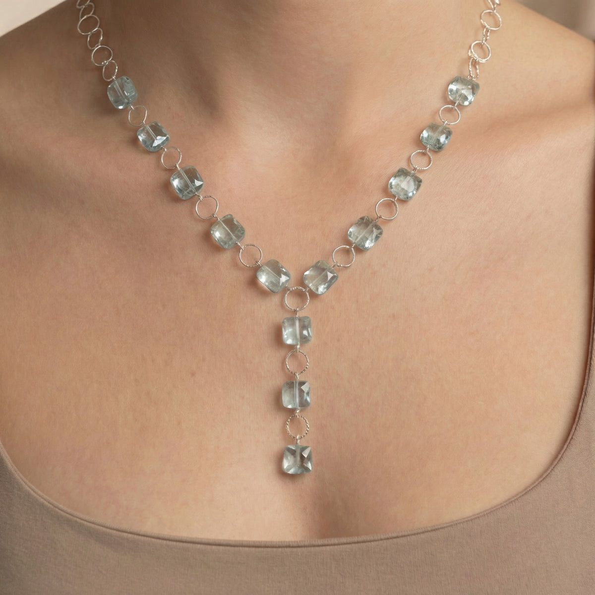 Aqua T Necklace