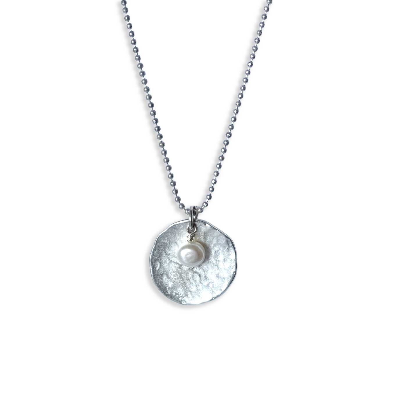 Silver with Pearl Necklace