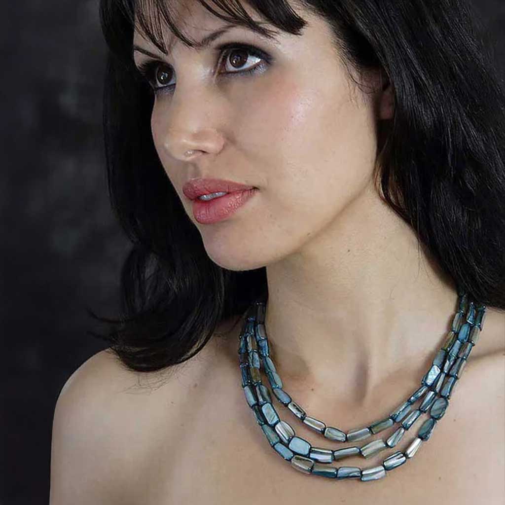 Turquoise Mother of Pearl Necklace