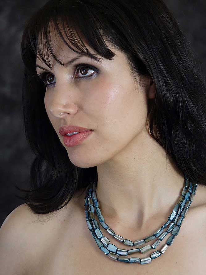 Turquoise Mother of Pearl Necklace