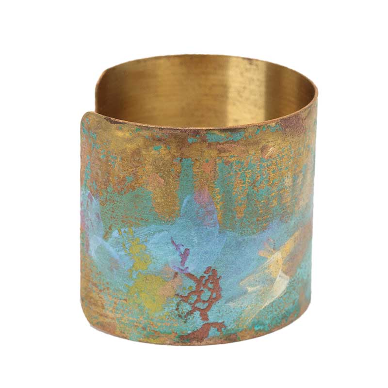 Iridescent Patina Cuff - Version 4